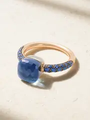 [Pomellato] Pomellato - Nudo Classic Rhodium-plated 18-karat Rose And White Gold Multi-stone Ring - 53 53 Gold