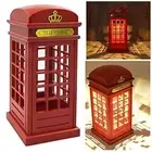 Red Table Lamp Night Light Bedside Light with Touch Switch,