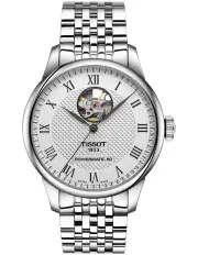 [Tissot] Le Locle Powermatic 80 Open Heart T0064071103302 Watch in Silver