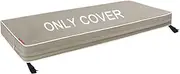 Porch Shield Outdoor Bench Cushion Cover – Waterproof Swing Cushion Cover for Patio Furniture Loveseat (Not Insert) Beige 45" W x 18" D x 3" H