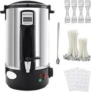 8L Wax Melter for Candle Making Candle, Wax Melting Pot, Large Commercial Candle Maker Machine with Pour Spout and Temperature Control for Business Home