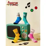 【阿柴選物店】現貨免運 正版授權 探險活寶ADVENTURE TIME 卡通圖案中筒襪4入組 可愛印花小腿襪