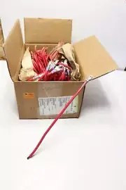100x Pack Lot Generac 0L6693A 16" Southwire SimPull 600V 3AWG Red Power Cable