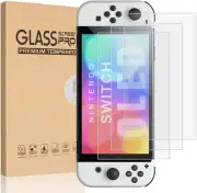 [3 Pack] T Tersely Screen Protector Glass for Nintendo Switch OLED 2021, Prem...