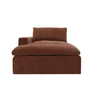 [James Lane] Cloud Deep Chaise Left Module Muse Rust
