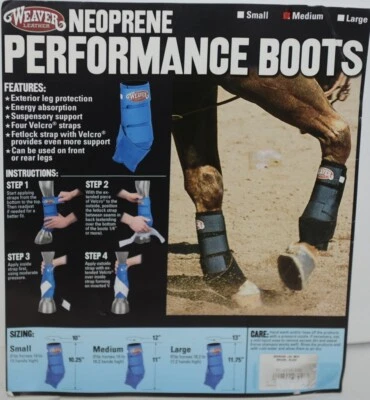Weaver Leather 35 4216 BK Neoprene Performance Boots Medium Black Package 2