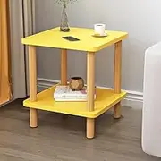 Rustic Coffee Table, Nesting Tables for Living Room, Center Tables for Living Room for Bedroom, End Side Table for Office, Living Room, Bedroom (Color : Yellow)