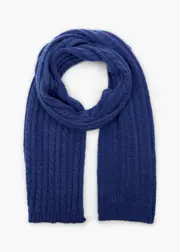 [Taking Shape] Taking Shape Cable Knit Scarf in Cobalt - Women's Accessories Cobalt