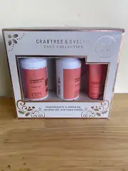 CRABTREE &EVELYN POMEGRANATE &ARGAN OIL SHOWER GEL AND HAND CREAM