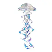 Glitter Iridescent Hanging Honeycomb Jellyfish Ornament DIY Paper Lantern Decor