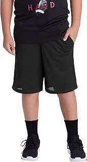 [C9 Champion] Boys' Core Mesh Shorts-9" Inseam, Koi Orange Heather, S