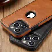 Luxury Shockproof Leather Case For iPhone 16 15 14 Pro Max 13 12 11 Slim Cover