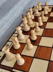 2.4" Zagreb Chess Pieces - Weighted Rosewood & Boxwood - Jowisz Board Included