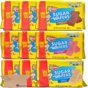 Keebler King Size Sugar Wafer Variety Pack | Chocolate, Strawberry, & Vanilla |