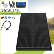 350W Solar Panel Kit 12V 350 Watt Mono Home RV Caravan Camping Charging Battery