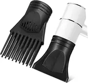 LRXIYODE 2Pcs Hair Dryer Nozzle Attachment Professional Concentrator Comb Diffuser for Hair Dryers Durable High Temperature Resistant Easy to Install