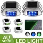 1-10pcs Solar LED Pathway Driveway Lights Lamp Dock Step Road Safety Marker Lamp