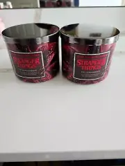 2 Bath & Body Works STRANGER THINGS THE DEMOGORGON Candles Patchouli Blk Orchid