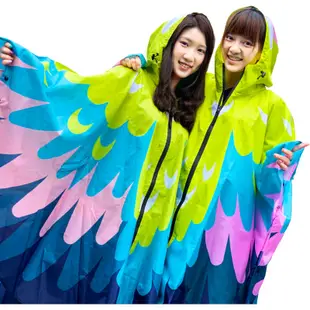 【六福村】奇幻鳥雨衣(成人)｜官方直營5.0 部落狂歡 造型斗篷式 防水 兒童雨衣 背包雨衣 雨衣套裝