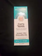GuruNanda Coconut Oil Pulling Kit 8 fl oz with Peppermint Oil