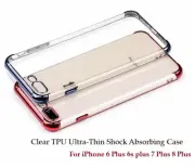 iPhone 6 Plus 6s plus 7 Plus 8 Plus Clear TPU Ultra-Thin Shock Absorbing Case