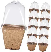 Toddmomy 20pcs Paper Nursery Pots with Drainage Planting Supplies for Outdoor Indoor Gardening for Seedlings and Home Plants
