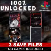 Fatal Frame 1 2 3 I II III Saves PlayStation 2 PS2 Memory Card Saves 100% Beaten