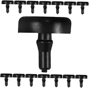 TIDTALEO 15pcs Brake Pedal Rubber Particles Brake Light Switch Stopper, Mechanical, Automatic, Black