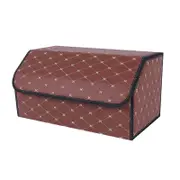 SOGA Large Coffee/Gold Car Boot Organizer