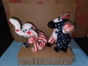 Ty Beanie Babies Lefty & Righty (2000) Rare Mint Tag Errors RETIRED