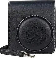 BLBMTCBCAG Black/Brown PU Leather Bag Instant Film Camera with Shoulder Strap Protective Cover Fit for Fuji Instax Mini 40 Camera Protection(Black)