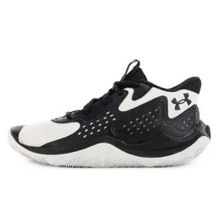 【UNDER ARMOUR】籃球鞋 男鞋 運動鞋 包覆 緩震 UA JET 23 黑白 3026634006(430)