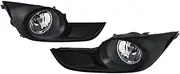for Nissan for Altima 2013 2014 2015 Fog Lamp Front Bumper DRL Daytime Running Light Black Bezel Covers Wires Switch