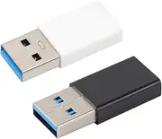 2PCS Type C Adapter Converter Male to Type C Female Durable for Smartphones Tablets for Computer Peripherals
