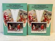 2 ~ Old-Fashioned Christmas Postcards Books - 1989 Dover - Glossy Full Color