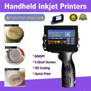 Handheld Inkjet Printers 600DPI Ink Date Text QR Code Barcode Machine Cartridge