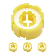 4PCS Automatic Inflatable Life Vests Inflator Parts Manual Quick Inflate Life Jacket Bobbin for Water Sports Swimming Boating Yellow 1.80X1.80X1.00CM