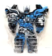 Transformer-Big Pop Popper Fidget Toy-Jumbo Pop 11" x 8.5"