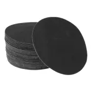 Sandpaper Round 125x125mm 180 Grit 50 Pcs Black Hook & Loop Sanding Sheets