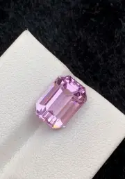 5.80 CT Pink Kunzite Emerald Cut | Natural Afghan Gemstone | Jewelry Making