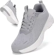 [Rollstep] Wide Toe Box Shoes Women Sneakers Extra Wide Width Arch Support Non-Slip Tennis Athletic Ultralight Running Shoes for Women Walking Diabetic Plantar Fasciitis Footwear 6-12