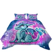 Kids Fantasy Art Aquarius Lil Dragon Coverlet