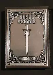 Royal Regime Highborn Textured Metal Box Playing Card Deck New/Sealed #98/100