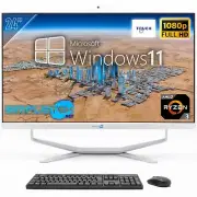 PC All IN One 24 " FHD Touchscreen Win11 AMD Ryzen 3 4gb 240gb Fixed Webcam 2k_