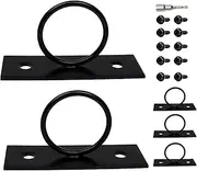 Ceiling Rope Hanger - Stainless Steel Hammock Stand Suspension Frame Hanger | Rope Support Holder Anti Rust Drop Ring Brackets for Gardens Cable Decks