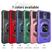 For Kyocera DuraForce Pro 3 Case w/ Temper Glass Hybrid Cover Magnetic Ring