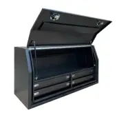 1400 x 600 x 820mm Black Aluminium 4 Drawer Ute Tool Box Truck Trailer Toolbox