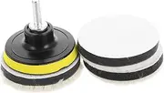 ZUNOXAZ 5 Sets Wool Polishing Wheel Set with Drill Attachment Compact Car Buffing Pads for Detailing Assorted Color Buffing Discs for Easy Use for Automotive and Household Surfaces