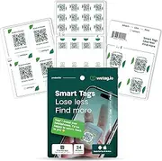 Custom QR Code Stickers - Lost & Found Labels for Storage Bins, Totes, and Organization - Durable Smart Labels for Inventory Tracking and Moving - 24 Unique QR Codes