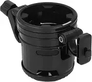 3 in 1 Stroller Cup Holder Folding, with Hook 360 Deg Adjustable Double Bottle Holder, 3 in 1 Removable Bottle Holder for Strollers, Hand Carts, Bikes, Treadmills, Motorcycles